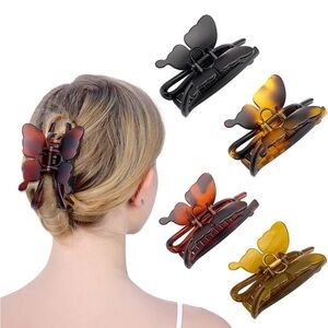 Butterfly Hair Claw Clips for Women - Assorted Colors